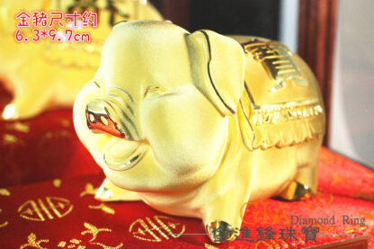 福寶豬黃金擺件 重10.00錢：圖片 2