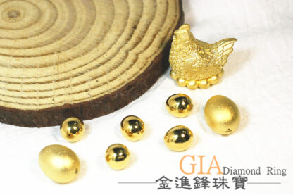 (需預購)金蛋黃金擺件 重0.16錢 G019682：圖片 5