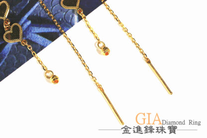 氣質愛心 黃金耳環 重0.88錢 G017456 - Image 3