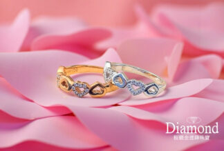 (現貨款) 愛心鑽石線戒 J000243