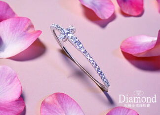 ◆(訂製款)十字架鑽石線戒SA1339