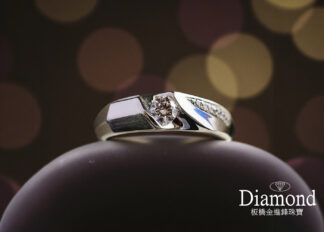 30分 18K 鑽石男戒(空台) ZR119030