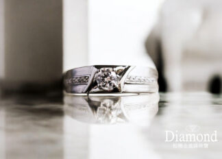 30分 18K 鑽石男戒(空台)  ZR334013