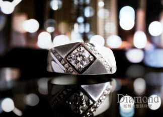 50分 18K 鑽石男戒(空台)ZR640005