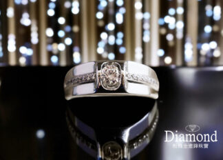 30分 18K 鑽石男戒(空台)  ZR710006