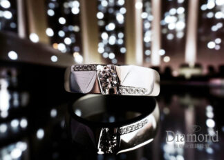 30分 18K 鑽石男戒(空台)  ZR721002