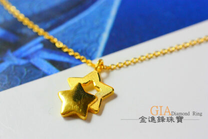 星星 黃金項鍊 重0.97錢 G021483：圖片 4