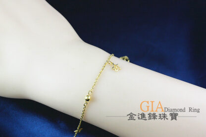星星黃金手鍊 重0.88 G021655：圖片 4