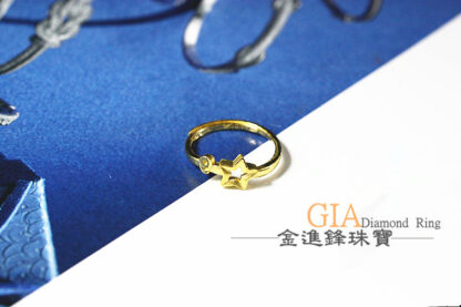 流星黃金尾戒 重0.41錢 G021631：圖片 3