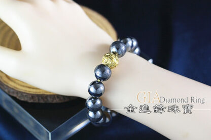 古錢金球招財黃金串珠  重0.36錢 G020361：圖片 4