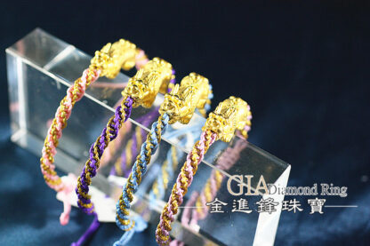 貔貅招財黃金串珠 重0.69錢 G020680：圖片 3