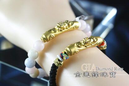 古錢貔貅黃金串珠  重0.78錢 G020691：圖片 5