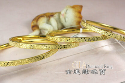 古錢碎碎冰黃金手環 重1.55錢 G023129：圖片 5