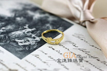 愛心黃金尾戒 重0.49錢 G023594：圖片 4