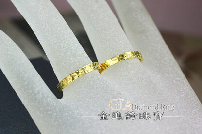 固定圍碎碎冰黃金女戒 重0.73錢 G023478：圖片 5