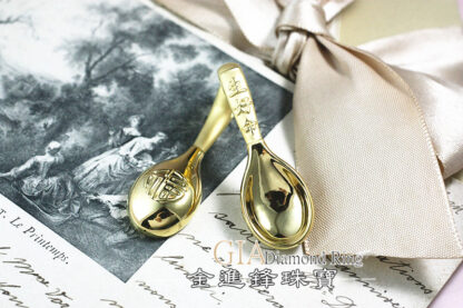 金湯匙黃金墜飾 重0.69錢 G023487：圖片 4