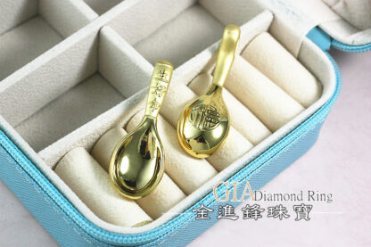 金湯匙黃金墜飾 重0.69錢 G023487：圖片 5