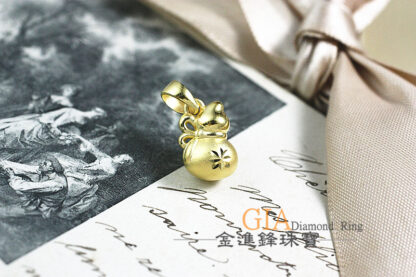 葫蘆黃金墜飾 重0.36錢 G023483：圖片 4