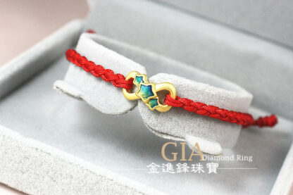 無限∞星星黃金編織手鍊 重0.18錢 G023601：圖片 4