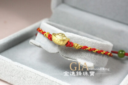 古錢金元寶黃金編織手鍊 重0.20錢 G023597：圖片 4