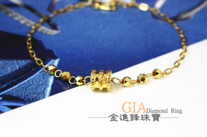 小蠻腰蹦迪黃金手鍊 重0.93錢 G023577：圖片 3