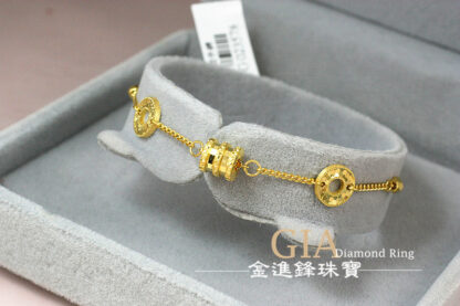 小蠻腰平安圈黃金手鍊 重1.21錢 G023578：圖片 4