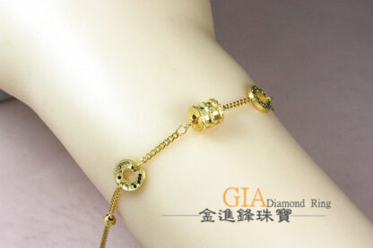 小蠻腰平安圈黃金手鍊 重1.21錢 G023578：圖片 5