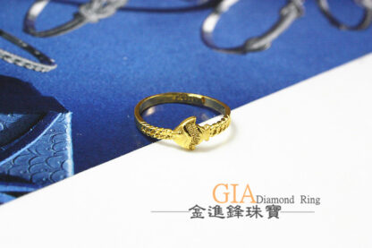 小丑魚黃金尾戒 重0.49錢 G023593：圖片 3
