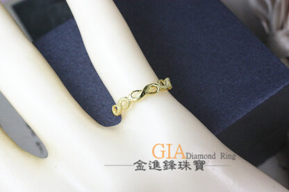 無限∞黃金尾戒 重0.38錢 G023588：圖片 5