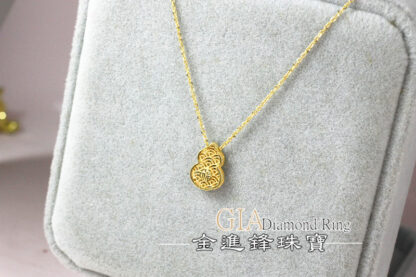 葫蘆黃金項鍊 重0.97錢 G023631：圖片 4