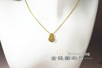 葫蘆黃金項鍊 重0.97錢 G023631：圖片 5