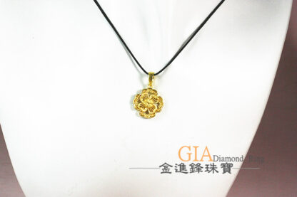 幸運草黃金墜飾 重0.96錢 G023620：圖片 5