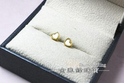 愛心黃金耳環 重0.31錢 G023652：圖片 5
