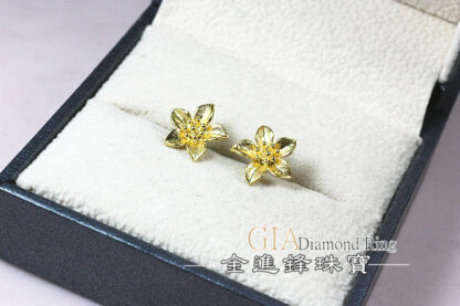 花花黃金耳環 重0.52錢 G021018：圖片 4