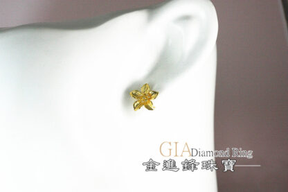 花花黃金耳環 重0.52錢 G021018：圖片 5