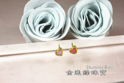 愛心黃金耳環 重0.31錢 G023652：圖片 9