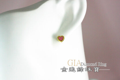 愛心黃金耳環 重0.31錢 G023652：圖片 11
