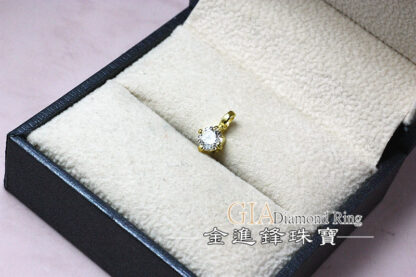 鑽石黃金墜飾 重0.15錢 G023728：圖片 4