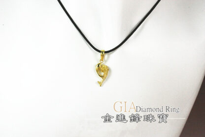 鑽砂海豚黃金墜飾 重0.31錢 G023731：圖片 5