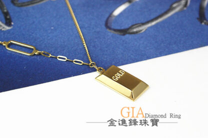 暴富金塊黃金項鍊 重1.25錢 G023747：圖片 3