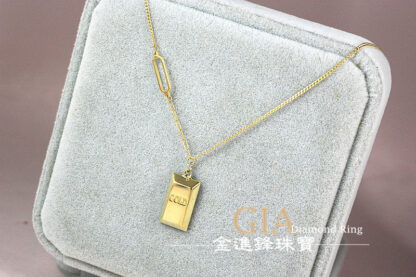 暴富金塊黃金項鍊 重1.25錢 G023747：圖片 5