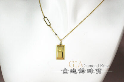 暴富金塊黃金項鍊 重1.25錢 G023747：圖片 6