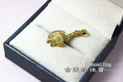 福 斧頭黃金墜飾 重0.80錢 G023755：圖片 5