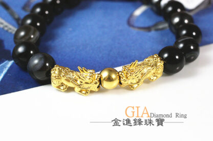 貔貅金球黃金串珠 重0.29錢 G023200：圖片 3