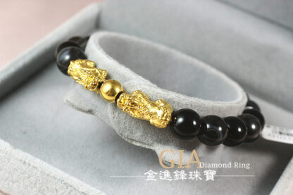 貔貅金球黃金串珠 重0.29錢 G023200：圖片 4