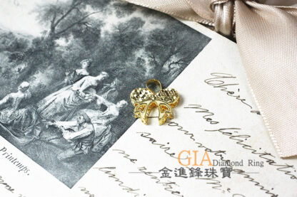 碎冰蝴蝶結黃金墜飾 重0.56錢 G023887：圖片 4