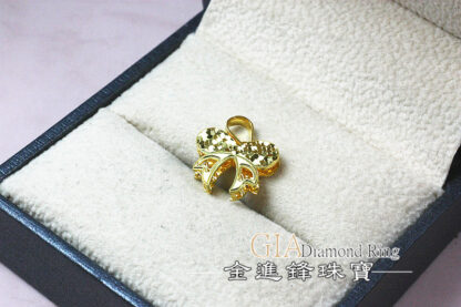 碎冰蝴蝶結黃金墜飾 重0.56錢 G023887：圖片 5