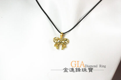 碎冰蝴蝶結黃金墜飾 重0.56錢 G023887：圖片 6