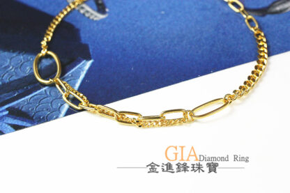 古巴雙鍊身黃金手鍊 重1.20錢 G023885：圖片 3