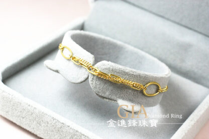 古巴雙鍊身黃金手鍊 重1.20錢 G023885：圖片 4